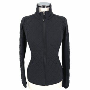 Athleta Upside Quilted Jacket Black Size XS